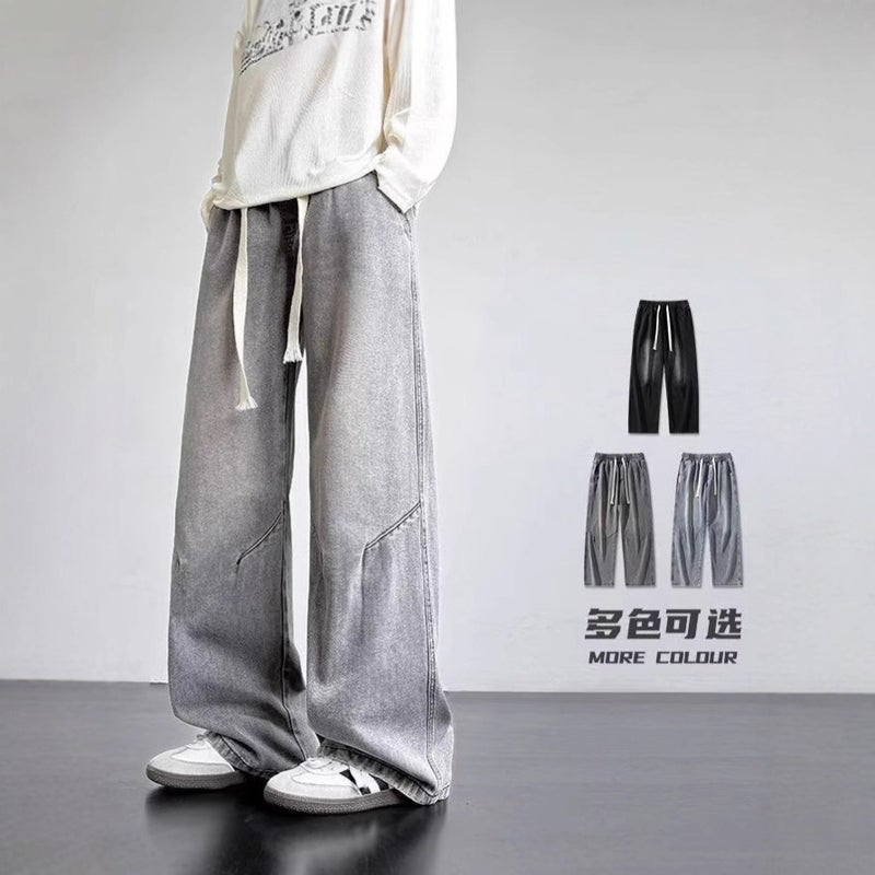 Unisex Classic Denim Jeans Loose Fit Daily Outdoor Wear - Image 4
