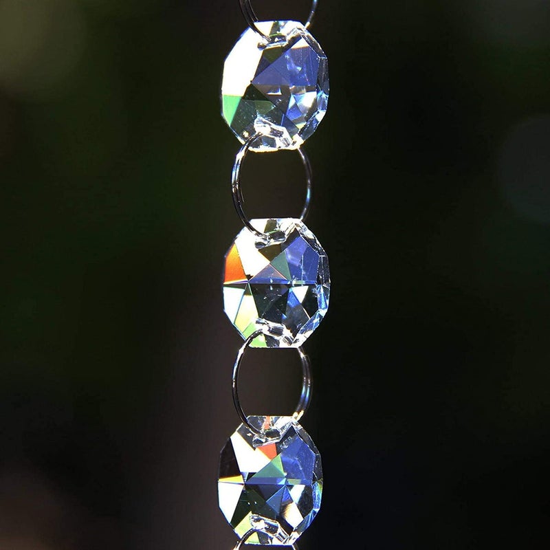 Light Wave Beautiful Sparkling Crystal Rainbow Sun-Catcher Ball Prism Pendant Hanging, Window, Garden, Balcony Hanging Ornament, Car Hanging (Model 12) - Image 4