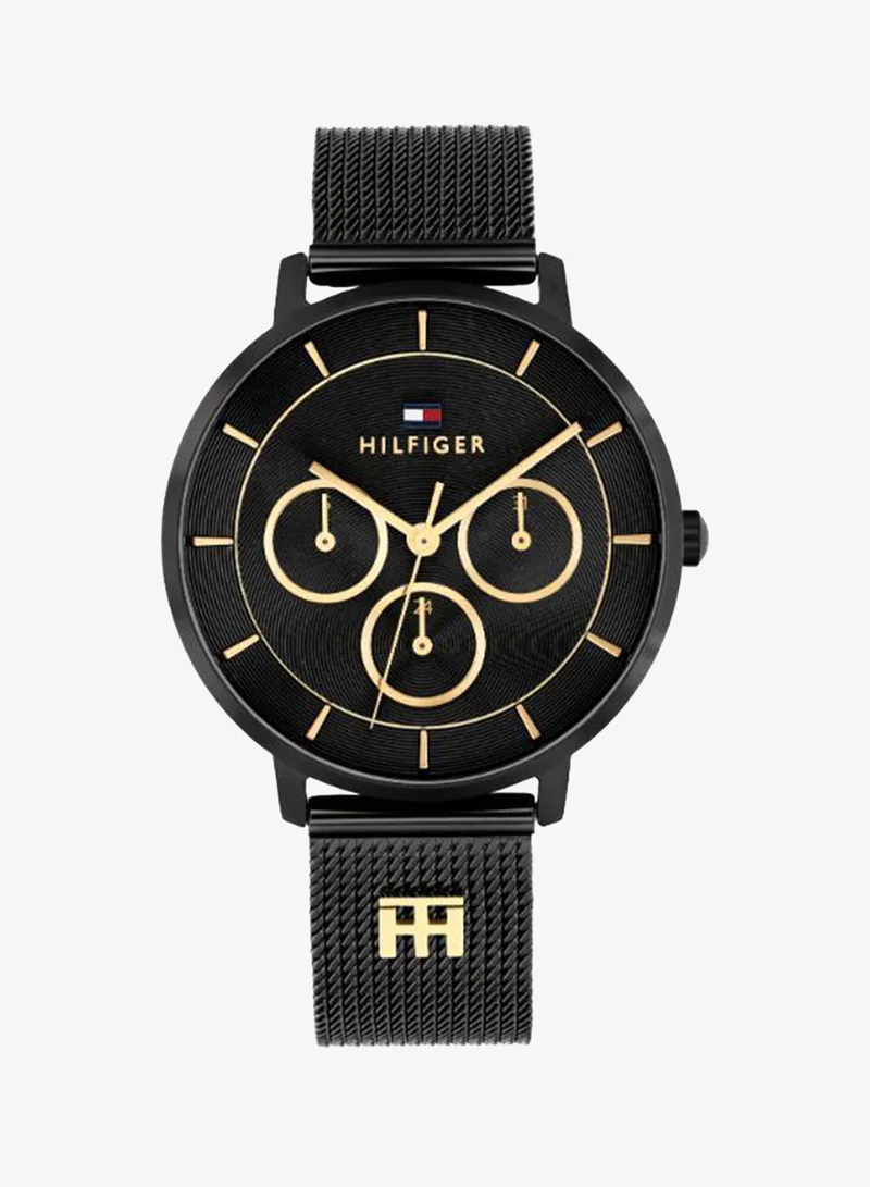 Ionic Plated Black Steel Quartz Multifunction Watch