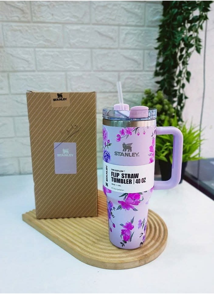 Stanley - Stanley Quencher H2.0 FlowState Stainless Steel 1200ml) flowery( - Image 1