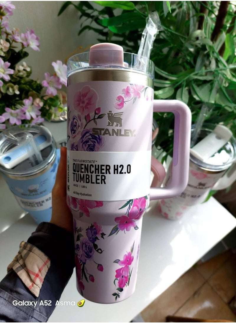 Stanley - Stanley Quencher H2.0 FlowState Stainless Steel 1200ml) flowery( - Image 1