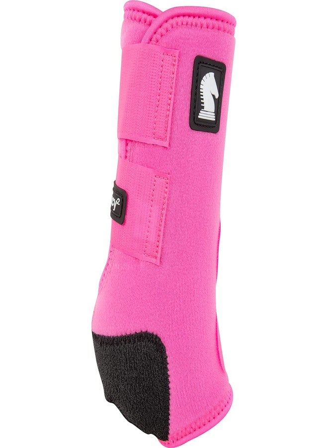 Classic Equine Legacy2 Support Boots, Hind (Hot Pink, Medium) - Image 2