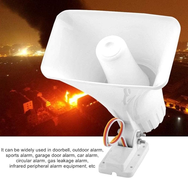 KLLsmDesign صفارة إنذار KLLsmDesign ذات نغمتين سلكية مع حامل، نظام تحذير صوتي عالي 130DB للسيارات والشاحنات وأمن المنزل - Image 3
