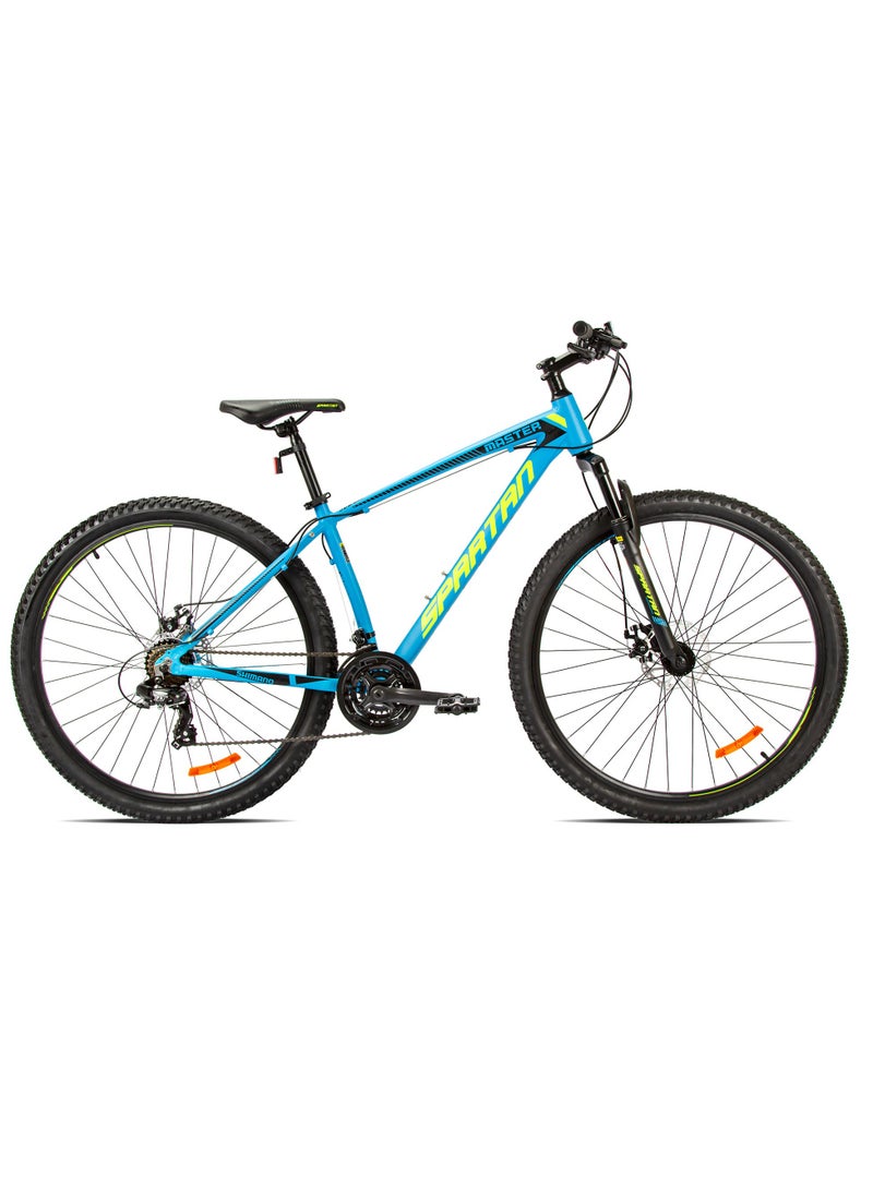 Spartan Master 29” Hardtail MTB – Lightweight Medium 17” Aluminum Alloy Frame, Shimano Rapid Fire 3x7 Speed Drivetrain, 29 Inch Wheels, Front Suspension Fork, Reliable Dual Disc Braking, Mountain Bicycle, Sea Blue SP-3183 - Image 2