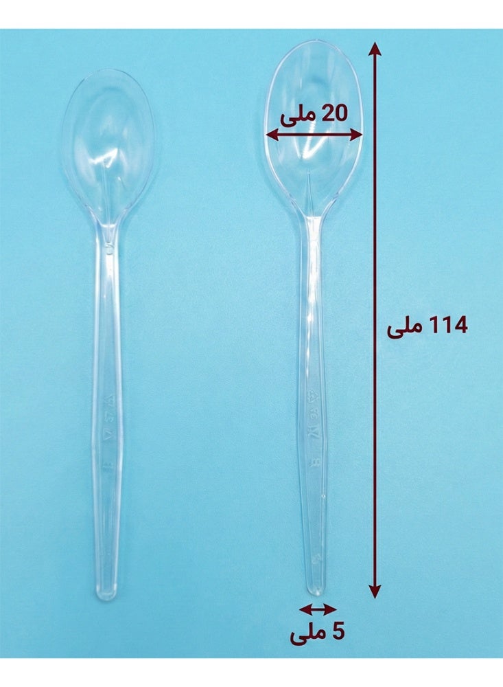 Ritco Carton Of Clear Plastic Teaspoons (1000 Teaspoons/Carton) - Image 4