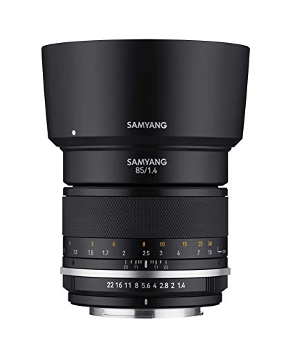 Samyang 85mm F1.4 MK2 Weather-Sealed High-Speed Telephoto Lens for Sony E - Full Frame, Smooth Manual Focus, 9-Blade Bokeh, Ultra Multi-Coating, De-Click Switch - Image 1