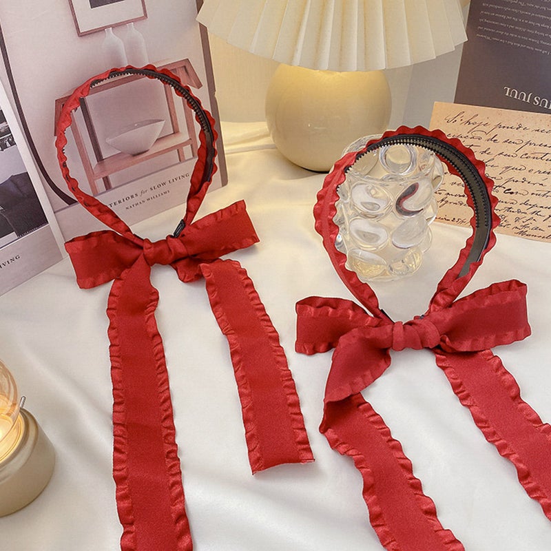 4 pcs Women Headbands Ribbon Scarf Hairbands Ribbon Hair Hoops Women's Headbands - Image 2