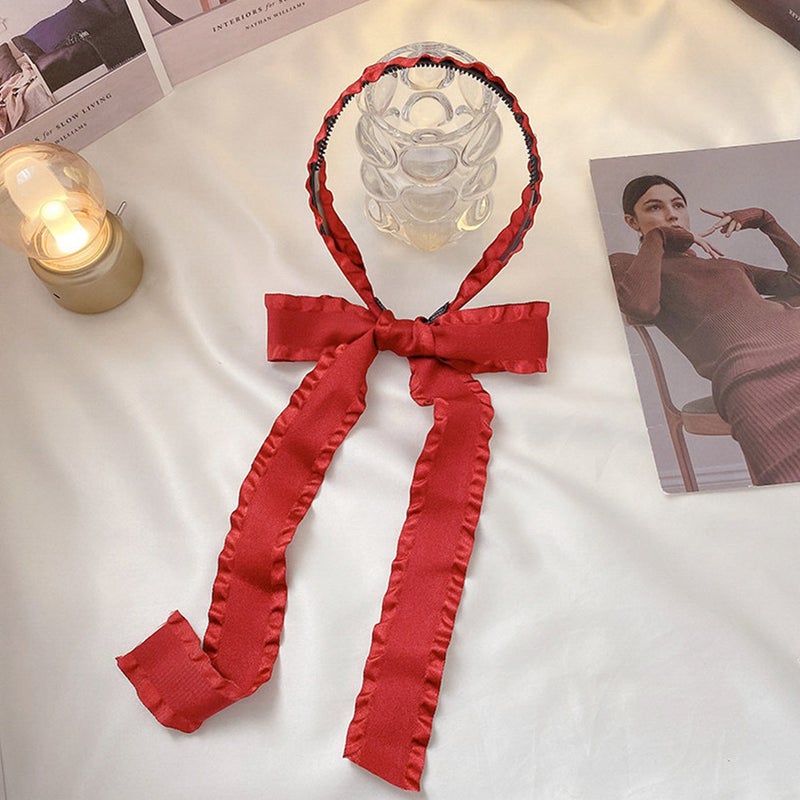 4 pcs Women Headbands Ribbon Scarf Hairbands Ribbon Hair Hoops Women's Headbands - Image 4