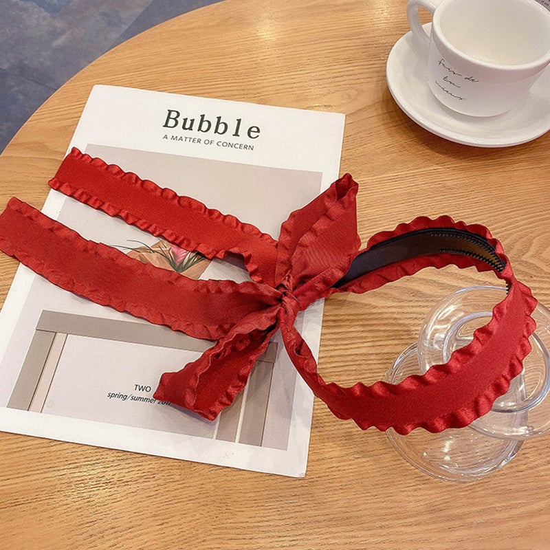 4 pcs Women Headbands Ribbon Scarf Hairbands Ribbon Hair Hoops Women's Headbands - Image 5