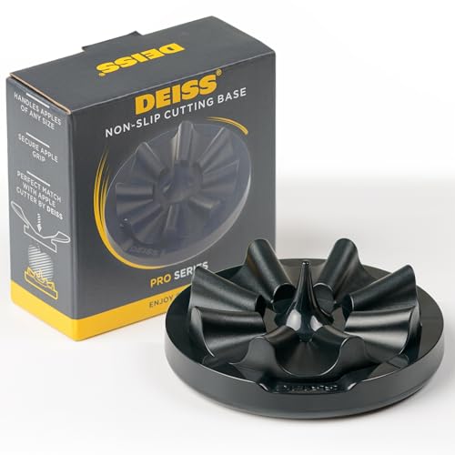 Deiss PRO Apple Slicer Base Safe Secure Grip for Perfect Slices Easy Cleaning Durable Construction Time Saver for Cooking Baking