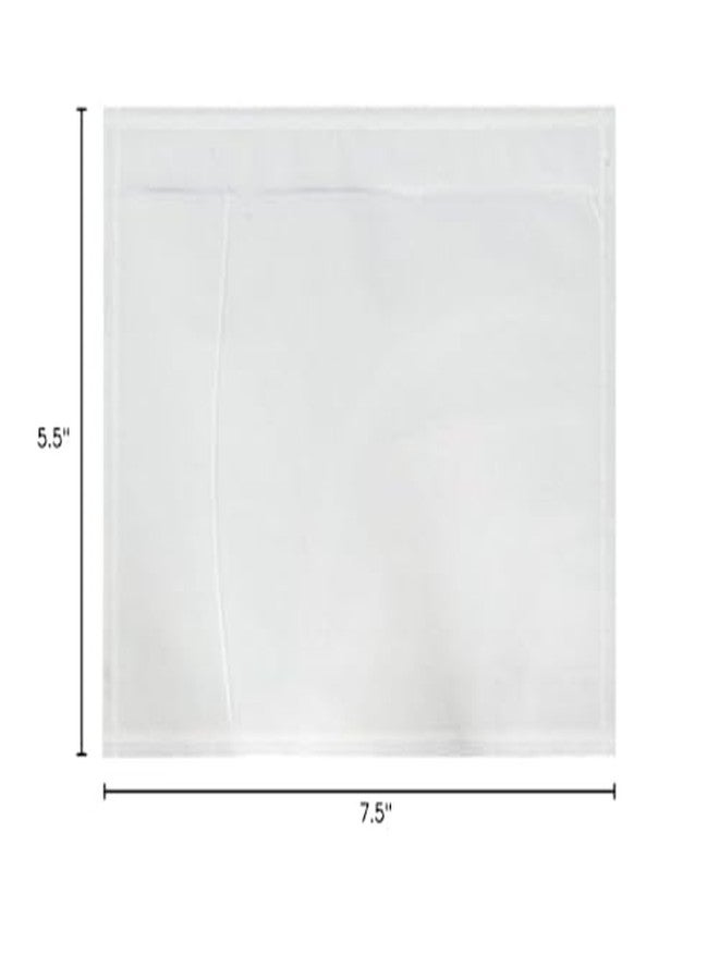 Sales4Less Packing List Envelopes 7.5" X 5.5" Pouches Clear Enclosed Adhesive Bags Pack of 50 - Image 2