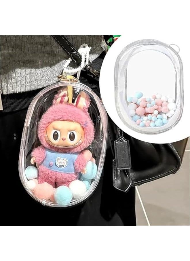 Generic - Display Bag for Dolls | Doll Travel Bag | Doll Display Case, Doll Protection Case, Clear Figure Storage, Collectors Displays Bag, Stationery Storage Cases, Large Display Case - Image 1