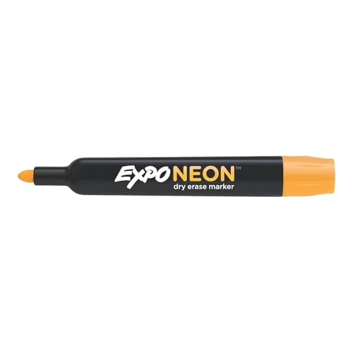 EXPO Neon Dry Erase Markers, Bullet Tip, Assorted Colors, 5 Count - Image 5