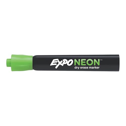 EXPO Neon Dry Erase Markers, Bullet Tip, Assorted Colors, 5 Count - Image 4