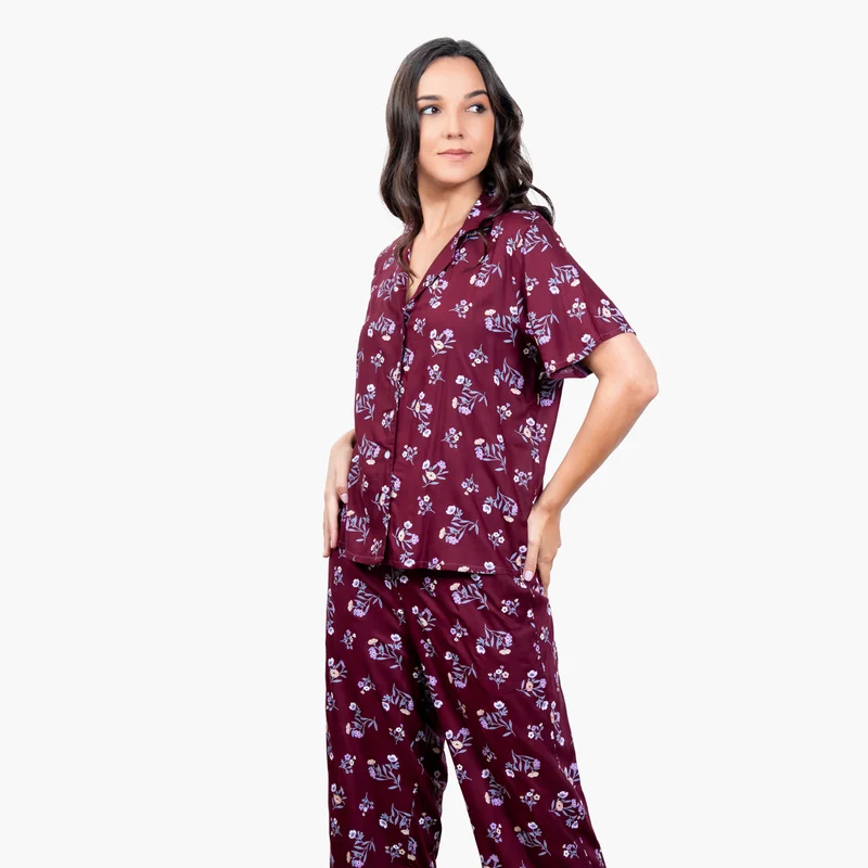 Aadaraya Floral Print Pyjama Set