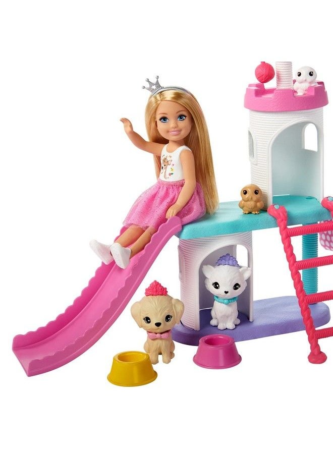 Barbie - Princess Adventure Chelsea Pet Castle Playset With Blonde Chelsea Doll (6Inch) 4 Pets And Accessories Gift For 3 To 7 Year Olds - Image 1