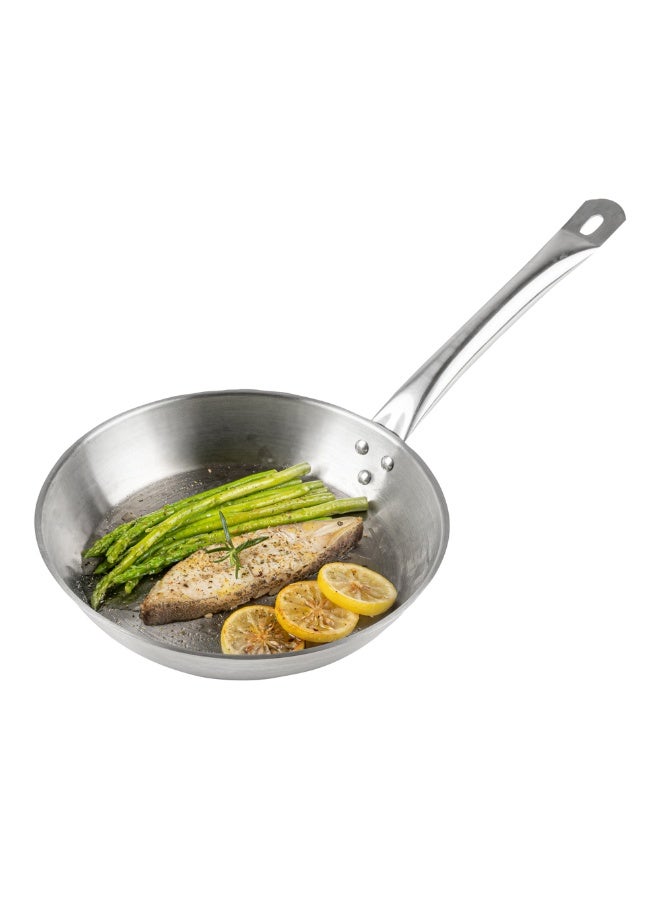 Restaurantware Stainless Steel Induction Ready 10" Fry Pan, Small Frying Pan - Non-Stick - Heavy Duty, Professional, Commercial Grade - 1ct Box - Met Lux - Image 2