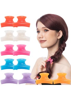 RC ROCHE ORNAMENT 12 Pcs Womens Butterfly Styling Durable Strong Hold Salon Hairdresser Non Slip Hair Accessories Clamp Jaw Claw Clips Small Jelly Candy Multicolor