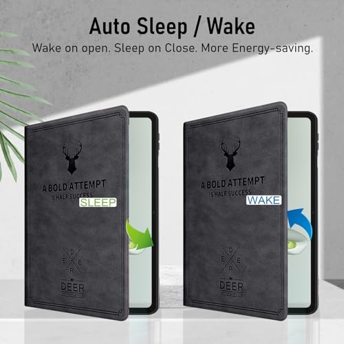 Robustrion Cover for OnePlus Pad Go Cover Case 11.35 inch, Deer Flip Case Cover for OnePlus Pad 11.35 inch [Support Auto Sleep Wake] -Black - Image 3