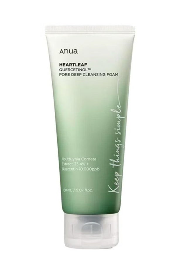 Anua heartleaf quercetinol pore deep cleansing foam 150 ml 