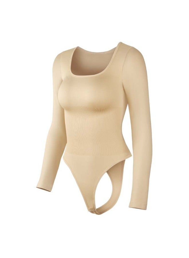 Hot  Autumn New Seamless Thread Square Collar Waist-breasted Body Shaping Clothes