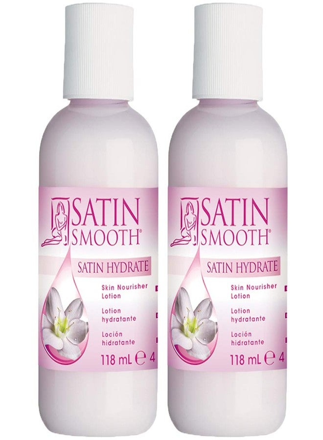 SATIN SMOOTH Post Wax Lotion - Hydrating Skin Nourisher for Smooth & Healthy Skin, After Wax Care Treatment, 4 fl oz, 2 Pack - Image 1