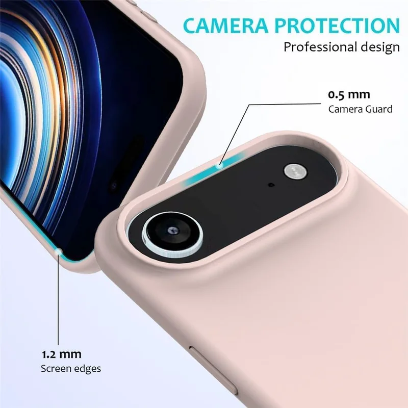 Mobcos Mobcos iPhone 17 Air Pink Mobcos iPhone 17 Air Pink Luxury Magnetic Compatible for iPhone Series – Shockproof, Slim Fit, Soft-Touch Protective Cover with Magnetic Wireless Charging Support  | Best Price UAE