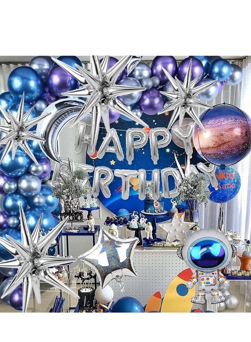 الضفدع الحقيقي 8 عبوات من بالونات النجوم، بالونات فضية ضخمة من رقائق الفويل المتفجرة لأعياد الميلاد، وحفلات استقبال المولود الجديد، وحفلات الزفاف، وحفلات العزوبية، ومستلزمات تزيين حفلات الديسكو - Image 2