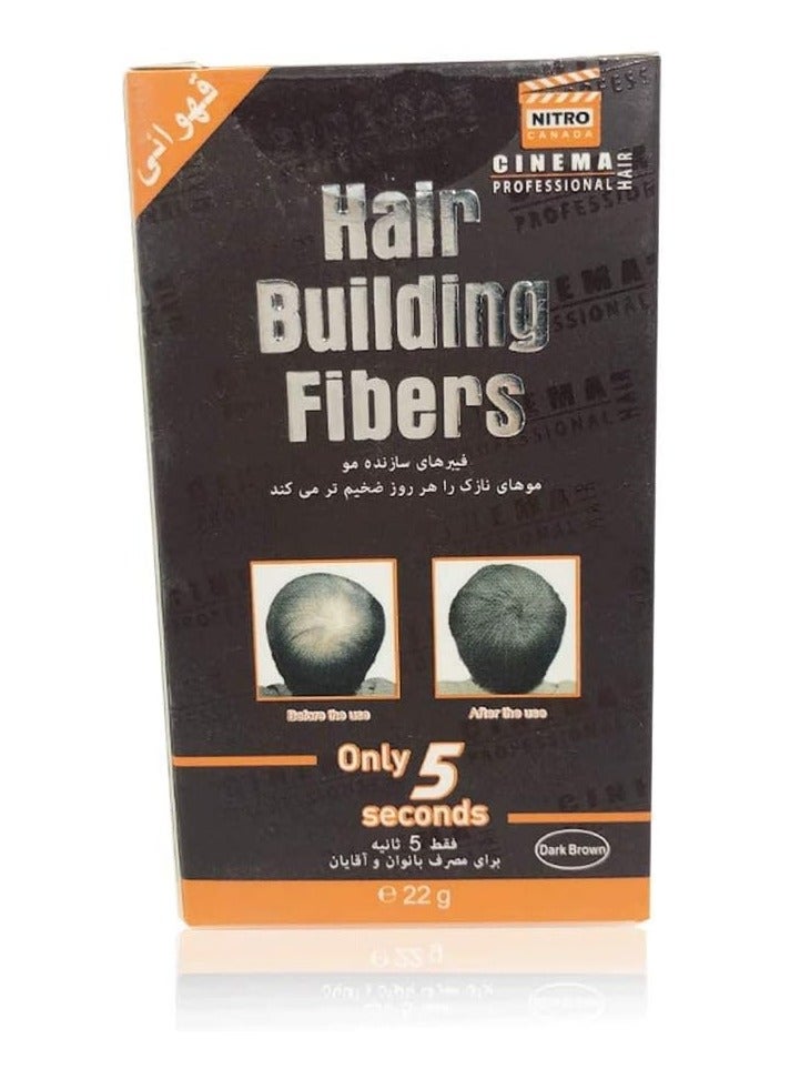 NITRO CINEMA Nitro Hair Building Fibers Dark Brown 22 g - Image 3