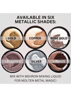 mehron Makeup Metallic Powder | Metallic Chrome Powder Pigment for Face & Body Paint, Eyeshadow, and Eyeliner .5 oz (14 g) (Silver)  - Image 5
