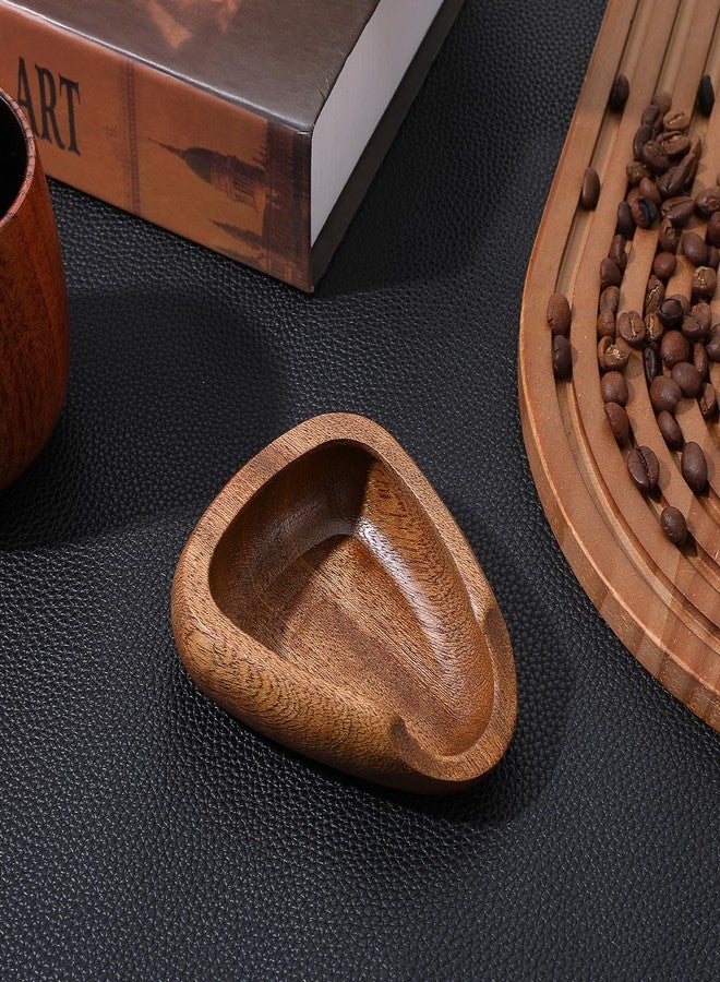 Psiriol Coffee Bean Dosing Cup, Walnut Wood Espresso Accessories, Single Tray, Wood Measuring Cups, Measuring Tool for Tea Enthusiasts, Bar Use, Camping Gym & Home Use, Static Reduction Precise Measuring - Image 4