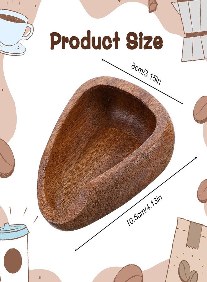 Psiriol Coffee Bean Dosing Cup, Walnut Wood Espresso Accessories, Single Tray, Wood Measuring Cups, Measuring Tool for Tea Enthusiasts, Bar Use, Camping Gym & Home Use, Static Reduction Precise Measuring - Image 2