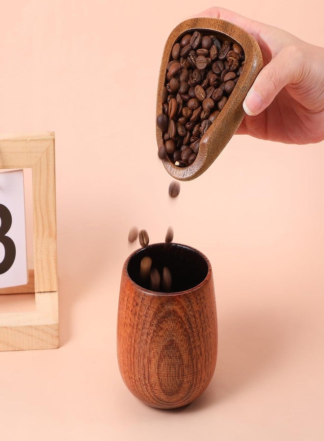 Psiriol Coffee Bean Dosing Cup, Walnut Wood Espresso Accessories, Single Tray, Wood Measuring Cups, Measuring Tool for Tea Enthusiasts, Bar Use, Camping Gym & Home Use, Static Reduction Precise Measuring - Image 5