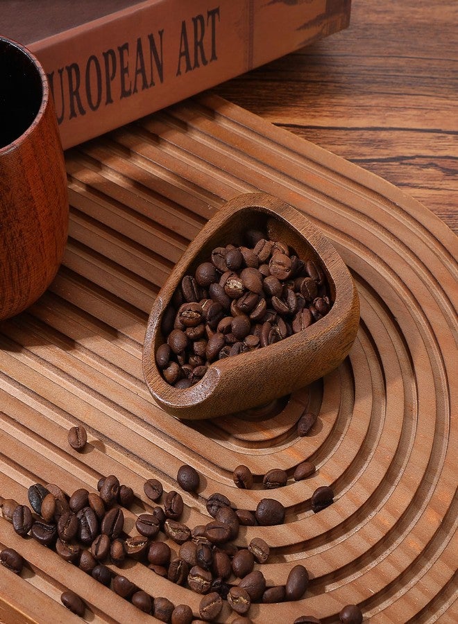 Psiriol Coffee Bean Dosing Cup, Walnut Wood Espresso Accessories, Single Tray, Wood Measuring Cups, Measuring Tool for Tea Enthusiasts, Bar Use, Camping Gym & Home Use, Static Reduction Precise Measuring - Image 3