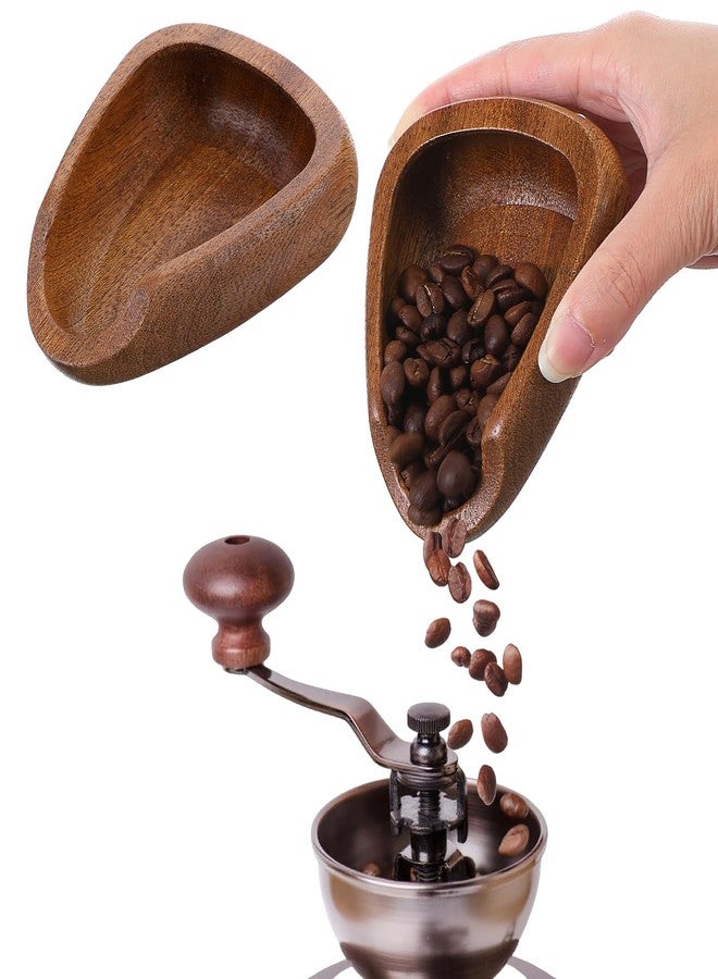 Psiriol Coffee Bean Dosing Cup, Walnut Wood Espresso Accessories, Single Tray, Wood Measuring Cups, Measuring Tool for Tea Enthusiasts, Bar Use, Camping Gym & Home Use, Static Reduction Precise Measuring - Image 1