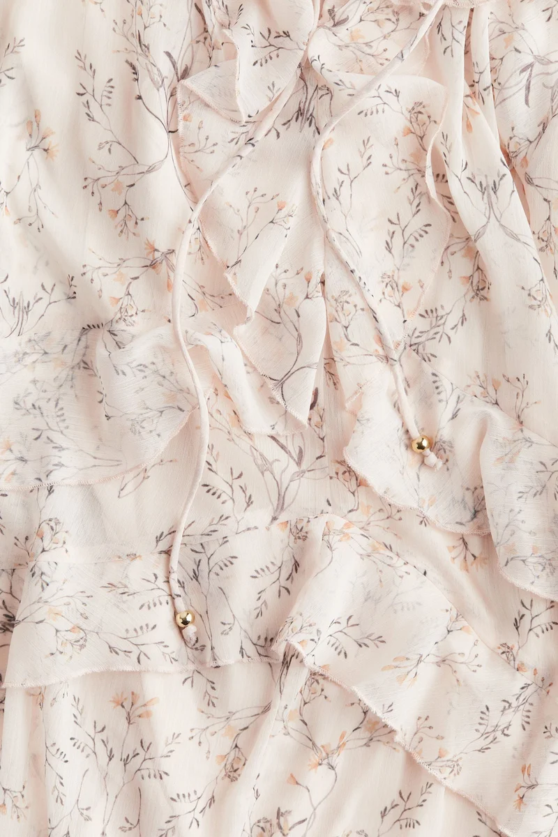 اتش اند ام فستان طويل من الشيفون