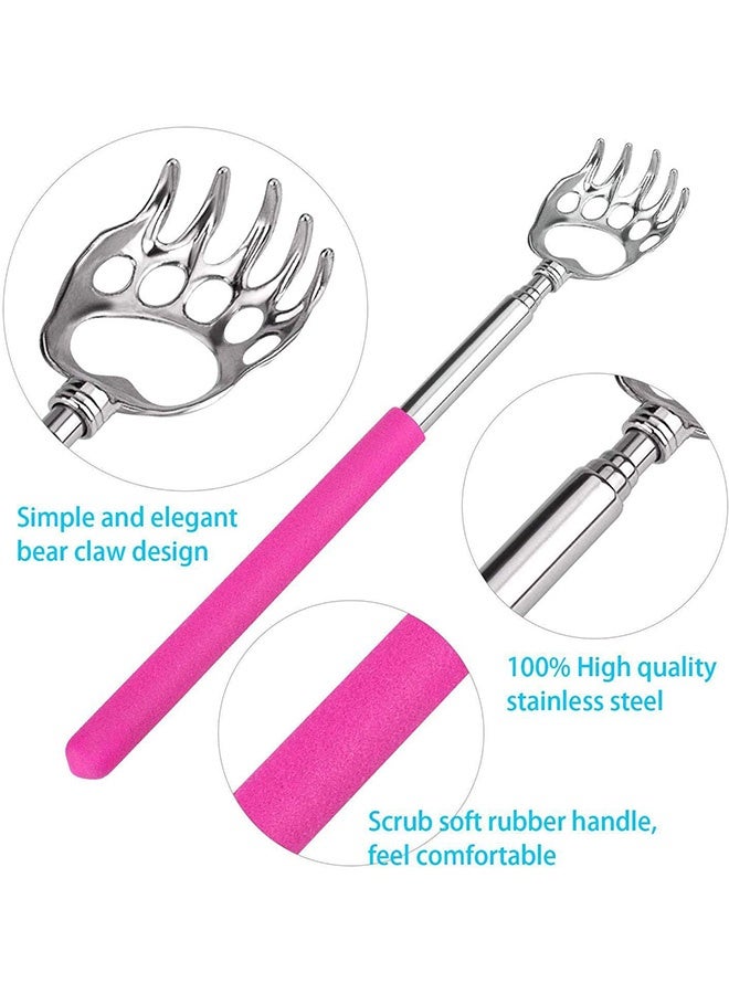 3PCS Expandable Back Scraper Portable, Stainless Steel Male And Female Scratching Device - Image 3