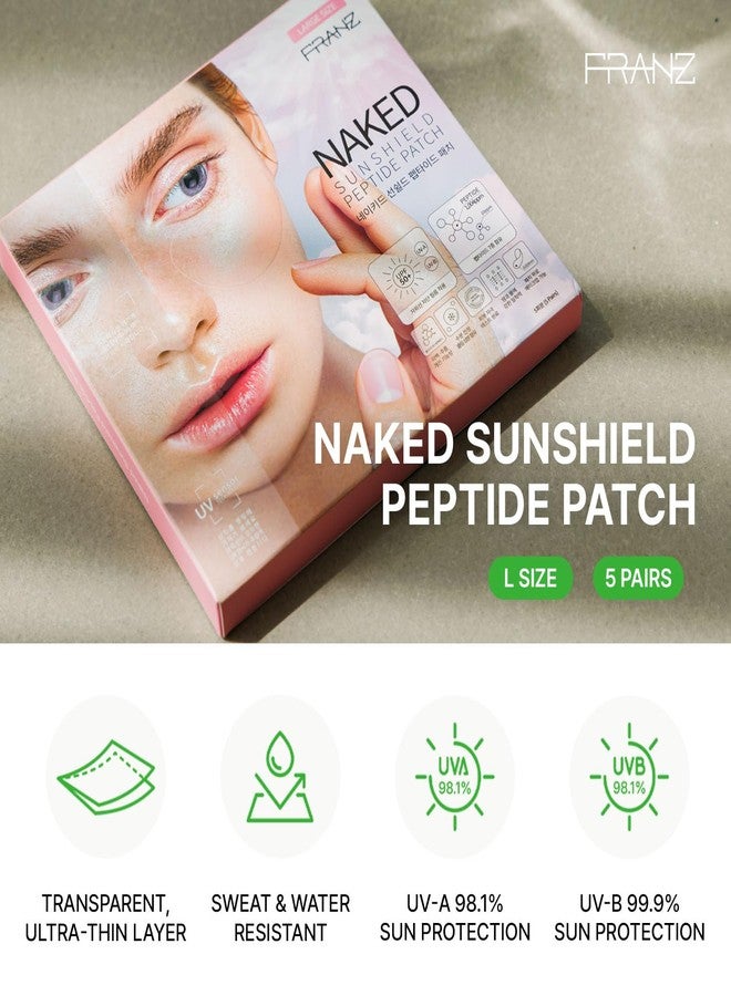 FRANZ - UV Patch UPF 50+ Sun Protection for Daily Outdoor Activities - Breathable Lightweight Comfortable - Peptide for Radiance, Wrinkles, Anti-Aging - 5 pairs - Image 3