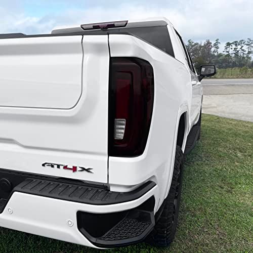 SlickMod PreCut Vinyl Smoke Tint for 2019-2023 GMC Sierra 1500 Tail Light (LED) (20% Dark Smoke, 2. Taillight Cutout) - Image 3
