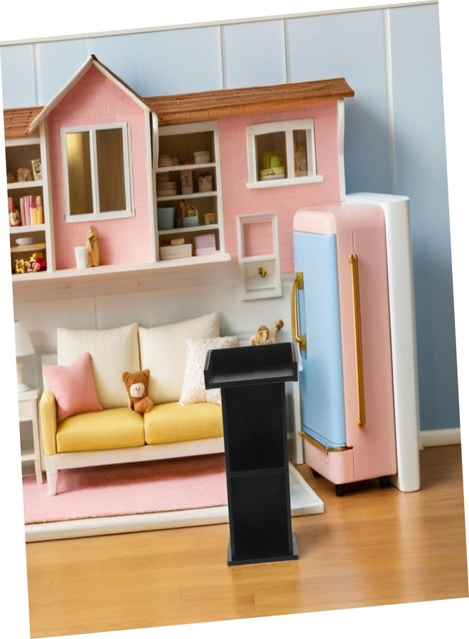 SUPVOX Miniature Wooden Podium for Dollhouse - 1:12 Scale Furniture Speaker's Stand Model for Dollhouse Scenes Decor and Collectible Display - Image 5