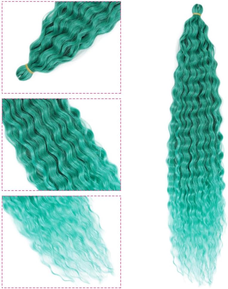 DSOAR Deep Twist Crochet Hair, 22 Inch 3 Packs, Synthetic, Wig, Bohemian, Curly, Adult - Image 5
