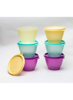 Tupperware Tupperware Plastic Container - 400ml, 6 Pieces, Multicolour  - Image 2