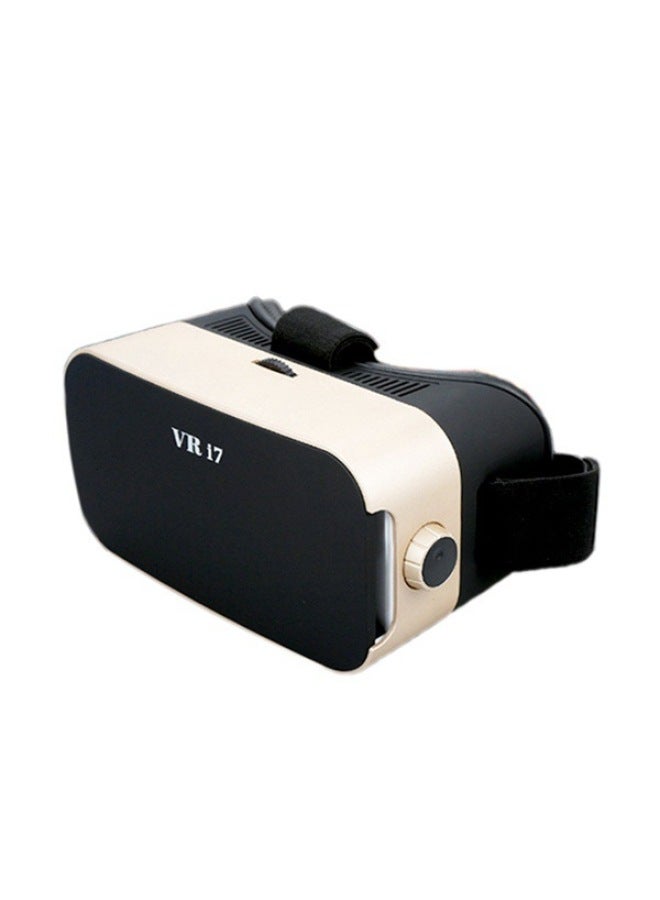 Vr I7 Mobile Phone 3d Glasses Vr Glasses VR Virtual Reality Glasses I352346-Color:Black + Gold - Image 1