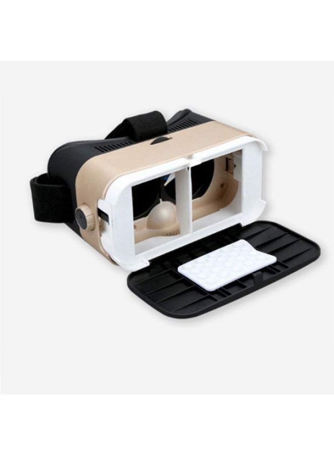 Vr I7 Mobile Phone 3d Glasses Vr Glasses VR Virtual Reality Glasses I352346-Color:Black + Gold - Image 4