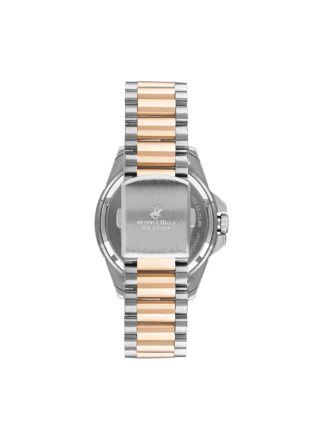 بيفرلي هيلز بولو كلوب Polo Club Men's Watch, Mechanical Display and Metal Strap - BP3637X.590, Silver