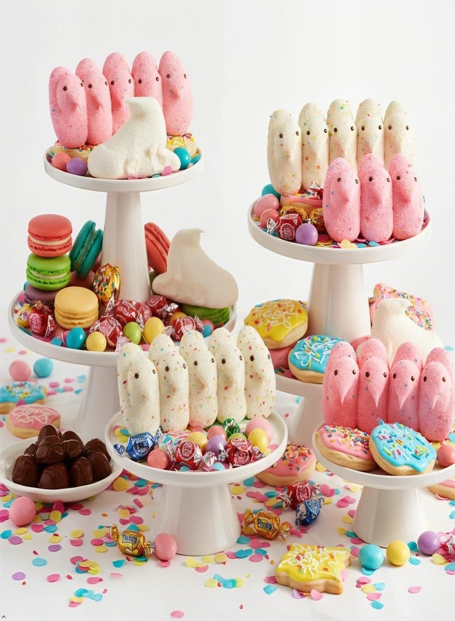 PEEPS Easter Marshmallow Candy Variety Pack, Flavored Marshmallow Chicks, Cotton Candy, Party Cake, Frosted Strawberry Tarts & Rice Krispies Treats, Pack of 4, 10ct Each (40 Chicks Total) - Image 2