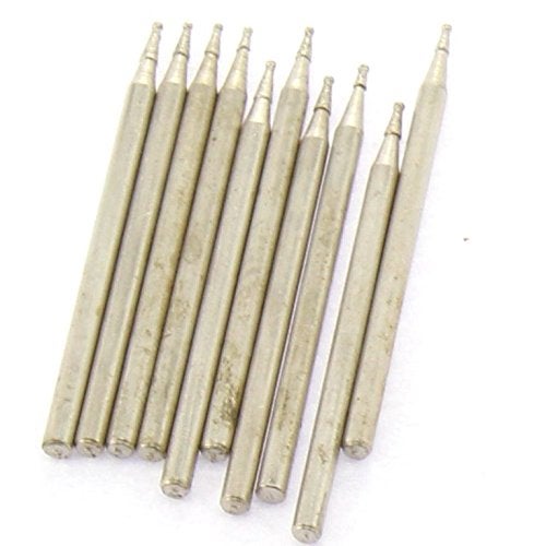 ILOVETOOL Diamond Grinding Head Bits Spherical 0.8mm Jade Carving Burrs Pack of 20Pcs - Image 2