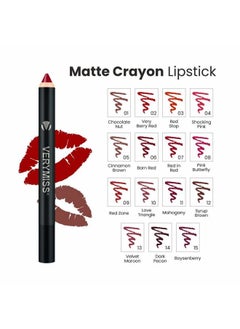 VERYMISS Matte Crayon Lipstick 2.8 G Cinnamon Brown  - Image 5