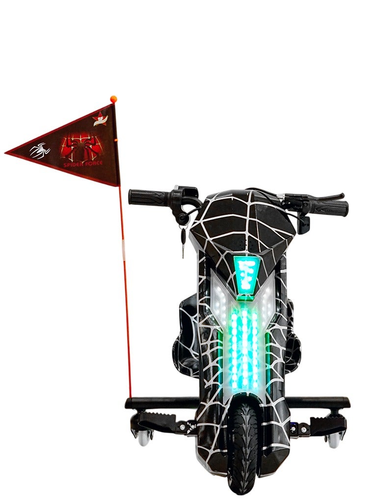 Crony سيارة دريفت جاهزة للقيادة من نوع V بحجم 8 إنش بسرعة 18 كم/س، أضواء LED ومكبر صوت بلوتوث - Image 4