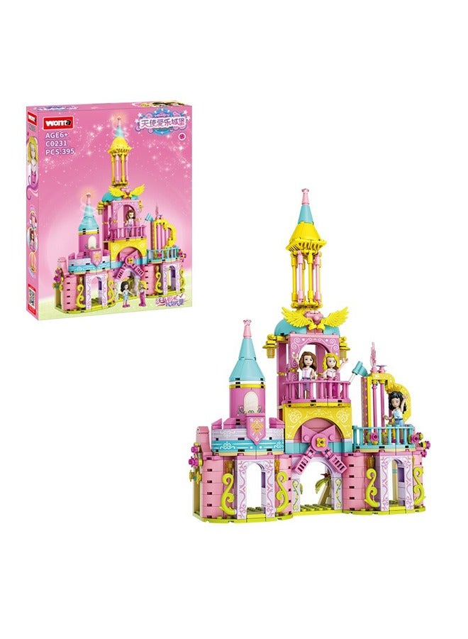 ووما لعبة مكعبات القلعة الرومانسية، يمكن أن تمارس قدرة الأطفال العملية، وتنمي إبداع الأطفال، وألعاب الكتل المثيرة للاهتمام - Image 1